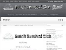 Tablet Screenshot of dutch-survival-club.nl